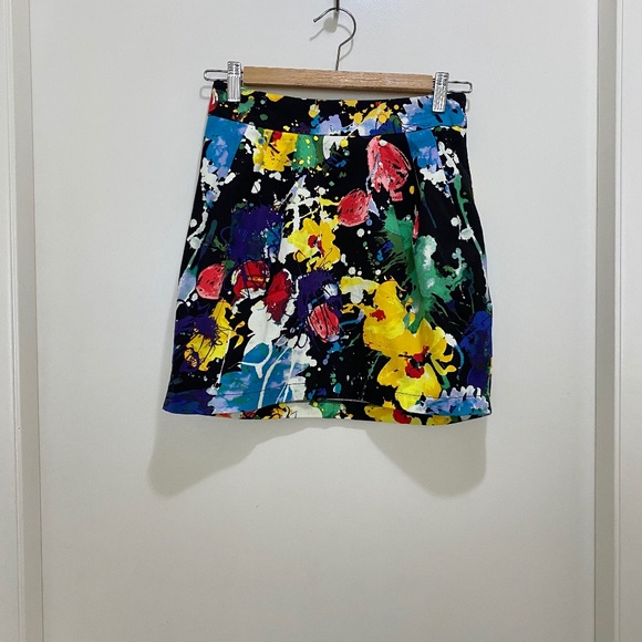 XX1 Floral Bubble Multi Colour Mini Skirt S - Picture 2 of 7